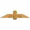 Ekena Millwork Eugene Rough Sawn Timber Gable Bracket, Western Red Cedar, 48"W x 12"H x 4"D x 6"F, 6/12 Pitch GBW048X12X0406EUG00RWR - alternate 1